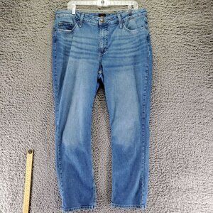 Lee Jeans Womens 16 Blue Classic Fit Straight Leg Denim